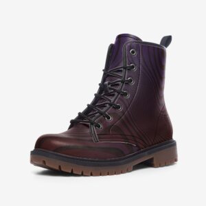Alternative Spiral Combat Boots MT - Faux Leather Lightweight