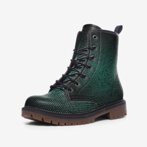Teal Pixel Effect Casual Leather Lightweight boots MT
