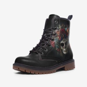Day of the Dead Combat Boots