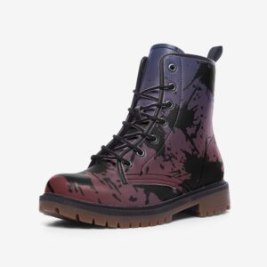 Black Paint Splash Casual Leather Lightweight boots MT
