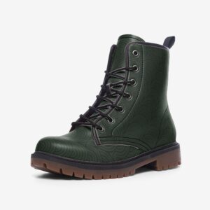Cool Urban Goth Green Wave Faux Leather Lightweight boots MT