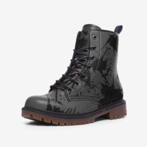 Cool Grey Paint Splash Casual Leather Lightweight boots MT