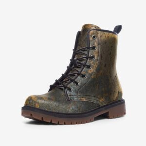 Cyberpunk Faux Leather Rust Effect Pattern Lightweight boots MT