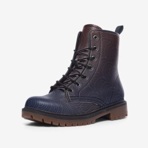 Japanese Pattern Design Faux Leather Lightweight boots MT