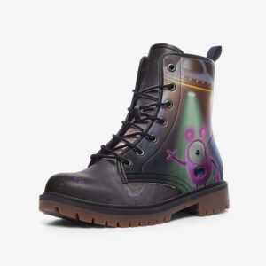 Alien UFO UAP Faux Leather Lightweight boots MT - I Believe!